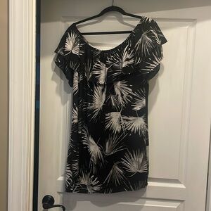 La Blanca floral swim coverup off the shoulder